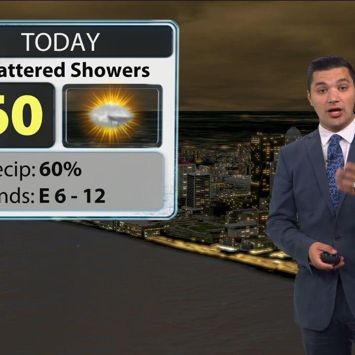Bryce Jones' Monday morning forecast